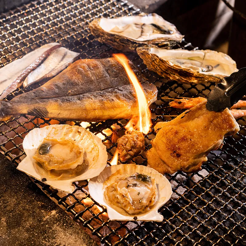 【すぎのこ亭定番プラン】<br> お料理のみ　3,500円(税込)<br> 1.5時間飲み放題付　5,400円(税込)