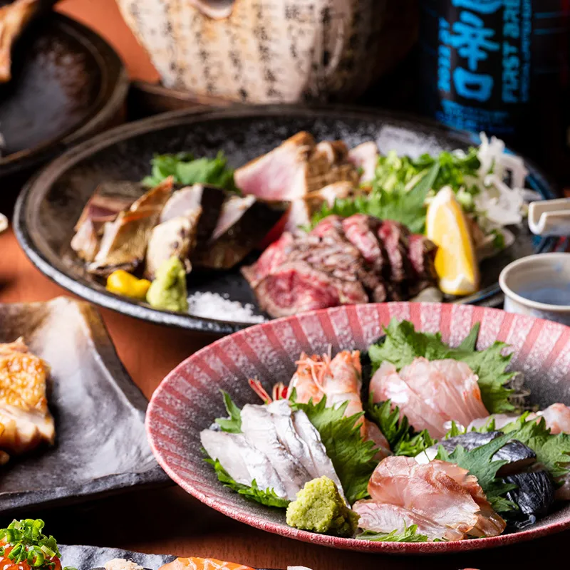 【すぎのこ亭おすすめプラン】<br> お料理のみ　4,000円(税込)<br> 1.5時間飲み放題付　5,900円(税込)